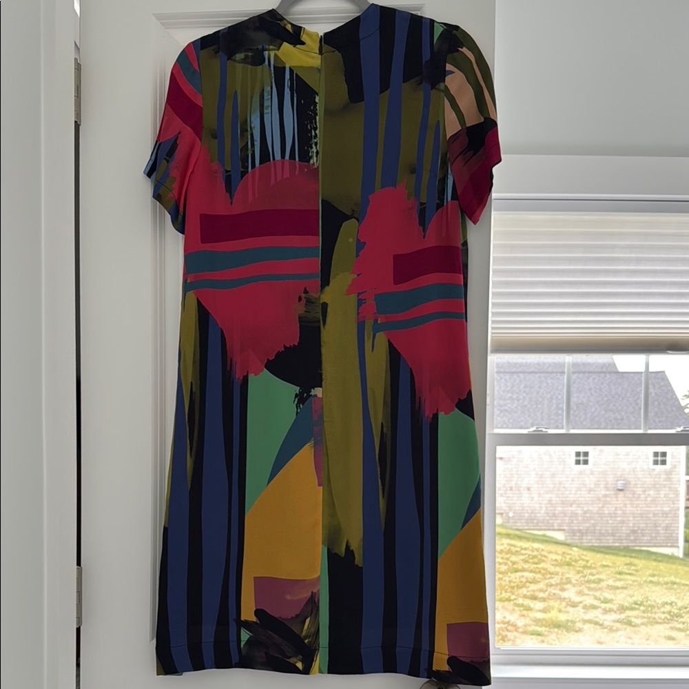 Colorful Abstract Print Dress - Picture 4 of 5
